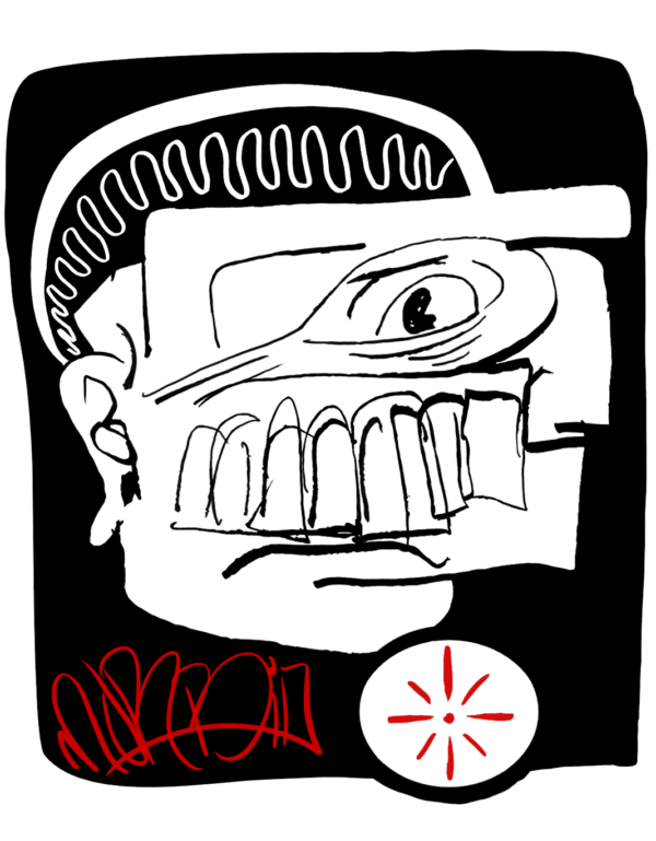 Block Head Poster